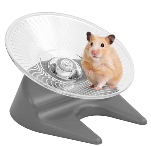 Hamster Flying Saucer Silent Running Exercise Wheel for Hamsters, Gerbils, Mice,Hedgehog and Other Small Pets Silent Running Wheel Hamster,Medium