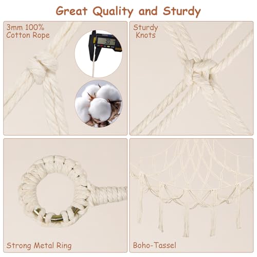 Stuffed Animal Storage Hammock Corner,55 Inch Large No Drill Toy Net,Cream | Handcrafted Natural Cotton Plushie Net,Boho Macrame Toy Hammock,Stuffed Animals Storage Display Organizer,Nursery Room Decor - color: Cream, size: X-Large Simple Style