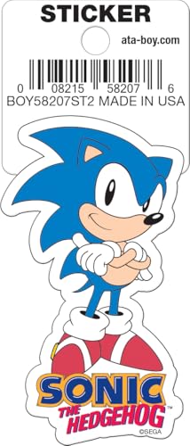 Ata-Boy Sonic The Hedgehog Arms Crossed Die Cut 3" Vinyl Sticker