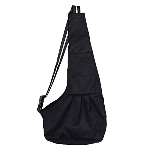 Pet Dog Puppy Cat Carrier Bag Oxford Cloth Sling Dog Doggy Cat Carrier Single Shoulder Bag-Medium,Black - color: Black, size: Medium