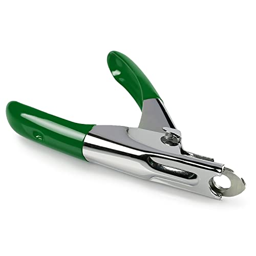 Dog Cat Pets Nail Clippers, Professional Pets Claw Trimmer with Free Nail File, Sharp Stainless Steel Blade, Sturdy Non Slip Handles - for Safe, Professional at Home Grooming - color: Green
