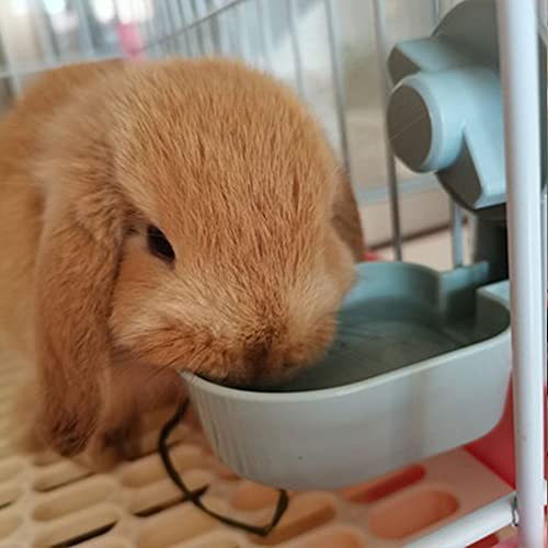 17oz Bunny Water Bottle No Drip for Cage, Hanging Automatic Water Dispenser for Small Animal Guinea Pig Hamster Chinchilla Ferret Rabbit - color: Pink