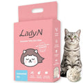 Lady N Tofu Cat Litter, Low Dust Compatible with Auto-Box Unscented 9lb | Mini-Pellet Shape, Strong Clumping, Ultra Absorbent, Activated Charcoal Odor Control - size: 9lb x 1bag