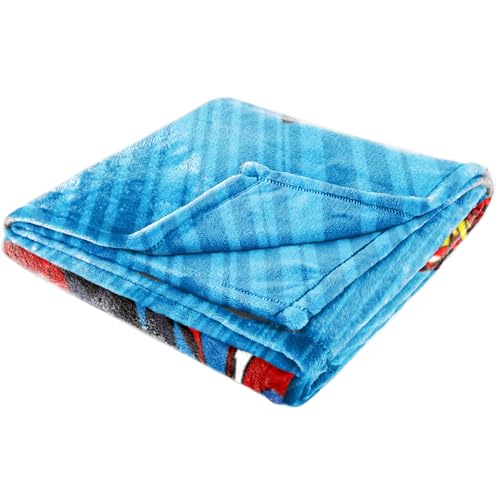 Jay Franco Kids Plush Throw Blanket – Soft & Cozy Fleece Throw for Bedroom & Couch Décor, Official Licensed Product, Blue - Avengers, 60x90 - Large Blanket - color: Blue - Avengers, size: 60x90 - Large Blanket