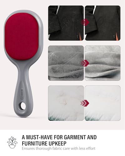 VASSON Double-Sided Lint Brushes for Clothes & Pet Hair Remover | Heavy-duty, Durable double-sided velvet quickly removes stubborn hair