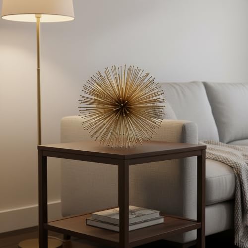 Modern Day Accents 5050 Pilluelo Urchin Large Gold Sphere, 10" D - color: Gold, size: Large