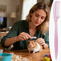 Bunny Brush | 10 Pieces Small Animal Hair Grooming Tool | Hamster Cleaning Supplies | for Tiny Pet Ferret Indoor Home Coat Sensitive Skin Daily Care - color: Pink
