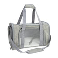 Soft Sided Carrier for Small Medium Cats Dogs,TSA Airline Approved Collapsible Travel Pet Carrier Medium Grey - color: Grey, size: Medium