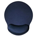 Mouse Pad with Wrist Support, Ergonomic Mouse Pad with Memory Foam Wrist Rest Cushion, Non-Slip Rubber Base Gaming Mice Pad for Home Office Computer Laptop, Navy Blue - color: Navy blue