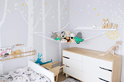 Dreambaby Jumbo Toy Storage Corner Hammock Net Organizer - 6 ft Long - Holds up to 30lbs Maximum Weight - Model L693