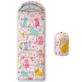 QOOMO Camping Sleeping Bags,3 Season Warm & Cool Weather,Lightweight,Waterproof Sleeping Bags for Adults & Kids,Traveling,and Outdoors,Camping Gear Equipment - color: Floral Cat 5