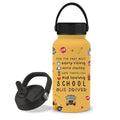 25oz Bus Driver Water Bottle with 2 Lid - School Bus Driver Stainless Steel Insulated Water Bottles with Straw, BPA-free Leakproof Sports Waters Bottle for Office Travel, Gifts Cup for Driver - color: Bus driver