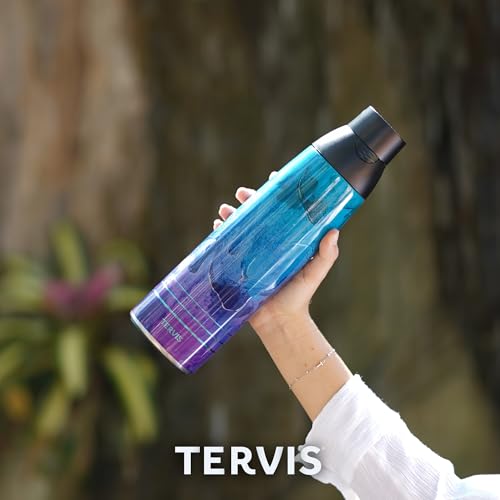 Tervis Venture Water Bottle Michigan Wolverines - Full Speed Made in USA Double Walled Insulated Tumbler Travel Cup Keeps Drinks Cold & Hot, 26oz, Stainless Steel