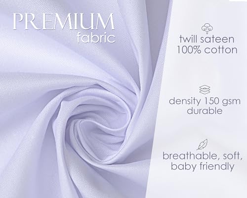 UNIQUE Mint Mouse Fabric Panel, 29x39in, 100% Cotton Twill, Print, White, Quilting Panel