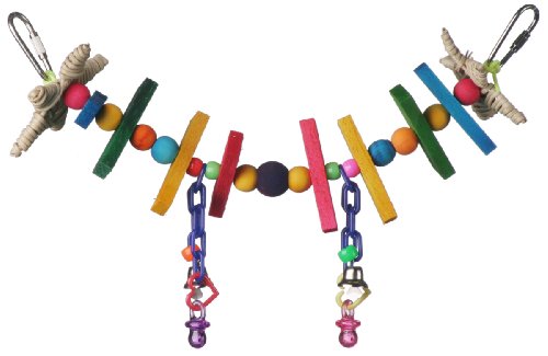 Super Bird Creations SB516 Mini Rainbow Bridge Bird Toy, Small Bird Size, 9" x 2"