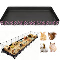 DZWLKJ Waterproof Guinea Pig Cage Liner,Washable Tarp Bottom Base,Cherry Graphic,24"x96", Reusable for Rabbit, Chinchilla, Hedgehog, Ferret & Other Small Animals. - size: C&C 2x8(24x96 inches)