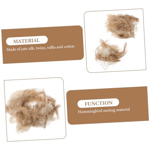 ibasenice Bird Nest Material Natural Nesting Supplies for Birds Mice Rabbits for DIY Nesting Projects