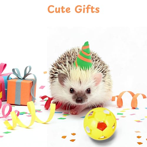 Toys for Hedgehogs Hideout Tunnel with Bell Ball, Hedgehog Hideout with Toys, Hedgehog Tunnel and Bell Balls Toy, Small Animal Hideouts Tubes Toy, Hedgehogs Accessories (Pink, 21.65 * 6.29in)