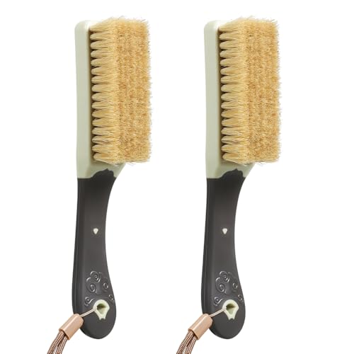 2 PCS Small Sand Brush Remover for Beach, Surf Off Beach Sports, Chairs, Pets and More