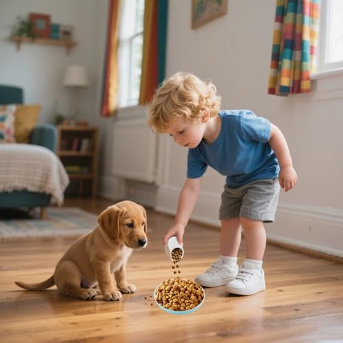 Cat Food Bowls 4pk 5.7in Wide Shallow Whisker Fatigue Relief Pet Dishes | 5.7in wide shallow cat bowls 4pk, relieve whisker fatigue, dishwasher safe for cats small dogs - color: Green