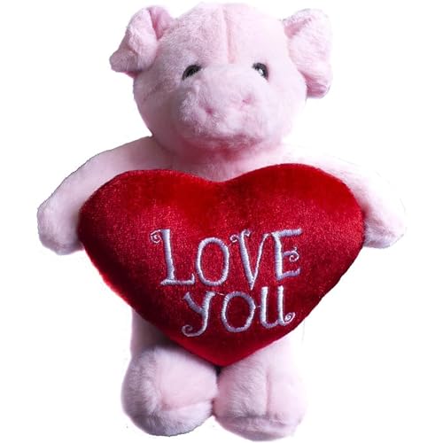 Pig Stuffed Animal 8 Inches Surprise Valentines Day Stuffed Animals Hideaway Spring Inspired Gift for Girls and Boys Birthday, Valentine’s Day, Easter Day (Pig Stuffed Animal) - style: Valentine Pig Stuffed Animal