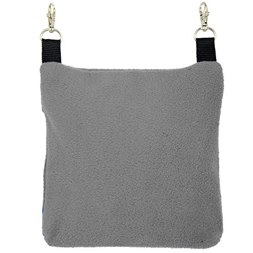 Exotic Nutrition Economy Carry Bonding Pouch (Grey) - for Sugar Gliders, Squirrels, Marmosets, Hamsters, Rodents, Rats, Reptiles, & Other Small Pets… - color: Grey