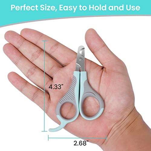 Cat Nail Clippers for Indoor Cats, Cat Nail Trimmers with Nail File, Cat Claw Clippers, Pet Nail Clippers for All Kinds of Cats, Puppy, Kitten, Chinchilla, All Small Breeds Pets