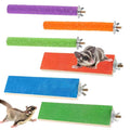 6 Pcs Wood Sugar Glider Toys, Small Animal Climbing Steps, Hamster Climbing Cage Steps, Sharpening Claws for Cages Suitable, Colorfu