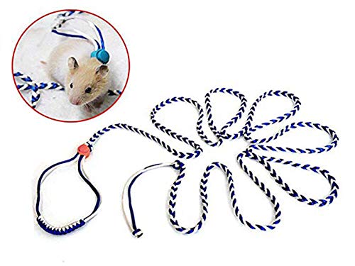 Zittop 1PC Small Animal Leash Lead Harness Rope Hamster Rat Mouse Adjustable Rope