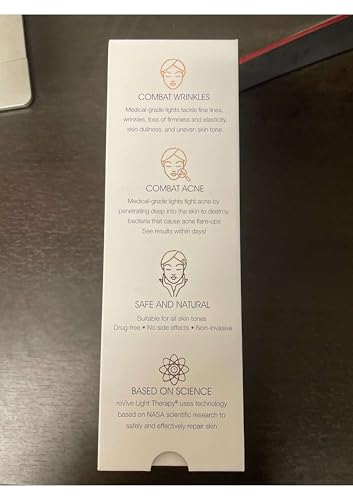 reVive Light Therapy Lux Collection Soniqué Cleanser, Full Size | Sonic Face Cleanser Brush with Medical-Grade Red Light Therapy for Face, Water-Resistant - style: Lux Sonique Cleanser – Full Size