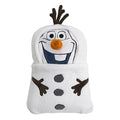 NoJo Disney Frozen Winter Cheer White, Orange, Brown Olaf Character Shaped Blanket - color: Frozen - Winter Cheer