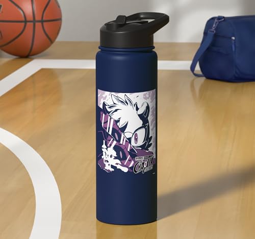 Sonic the Hedgehog Chaotix Casefiles Episode 3 Stainless Steel Insulated Water Bottle - color: Navy Blue