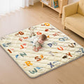 Omzer 47X47 Baby Play Mat for Floor, Playpen Mat for Toddlers Infants | Thick Tummy Time Floor Mat, Safe Non-Slip Base, Extra Soft Foam, Machine Washable, Foldable, Fits Playpen&Outdoor - size: 47"×47"