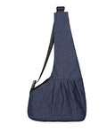 Pet Dog Puppy Cat Carrier Bag Denim Sling Dog Doggy Cat Carrier Single Shoulder Bag, M, Blue - color: Denim Blue, size: Medium