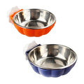 Fhiny Crate Dog Bowl, Removable Stainless Steel Pet Cage Bowl Hanging Food & Water Feeder Coop Cup for Cat, Puppy, Ferret, Birds, Guinea Pigs 2 Pack