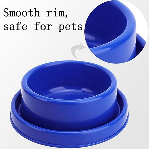 Ants Away Dog Bowl Cat Puppy Food Bowls Round No Spill Yellow M | Ant proof, safe food-grade plastic, anti-slide bottom, ant-block moat barrier, standard feeding size for small to medium dogs - color: Yellow, size: Medium