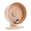 Niteangel Wooden Hamster Exercise Wheel: - Silent Hamster Running Wheel for Hamsters Gerbil Mice and Other Similar-Sized Small Pets (M) - size: M
