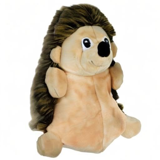 SmartPetLove Snuggle Puppy Tender-Tuffs Crinkle - Large Tough Plush Stuffed Hedgehog Animal Dog Toy with Puncture Resistant Squeaker and Super Strong Seams - style: Hedgehog