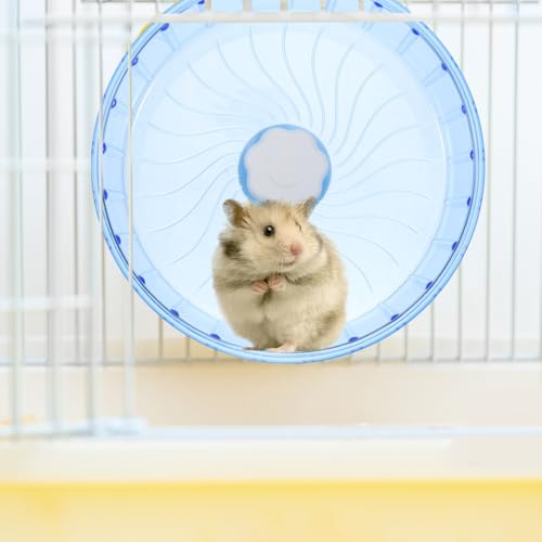 Silent Hamster Wheel 5.51 Inch Low Noise Running Wheel for Hamsters Gerbils Chinchillas Cage Exercise Toy Smooth Round Edges for Small Pets