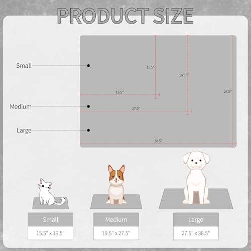 Summer Pet Cooling Mat - Cat Dog Cushion Pad Sleeping Cool Comfortable Soft for Pets Kids and Adults (Grey French Bulldog, S) - color: Grey French Bulldog, size: S: 15.5'' x 19.5''