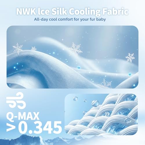 NWK Pet Cooling Mat Q-Max>0.345 Fabric for Dogs & Cats (Green Fruit, Small) | Cooling Surface Absorb Heat, Soft Thick fill, Machine Washable, Breathable Mesh Bottom, No Water Needed, 20’’ X 16’’ X 0.3’’ - color: Green Fruit, size: Small (20'' X 16'' X 0.3