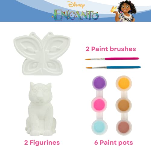Disney Encanto DIY Paint Your Own Figurines Arts and Crafts Set for Girls - style: Encanto: Parce and Miracle Butterfly