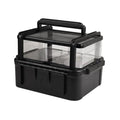 Portable Reptile Cage Carrier Tank with Handle Reptile Transport Container Terrarium Box Habitat Cage Pet Houses for Turtle, Gecko, Bearded Dragon, Lizard, Frog, Snake, Spider