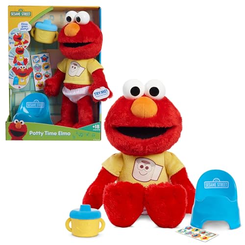 Sesame Street Potty Time Elmo 12-Inch Sustainable Plush Stuffed Animal