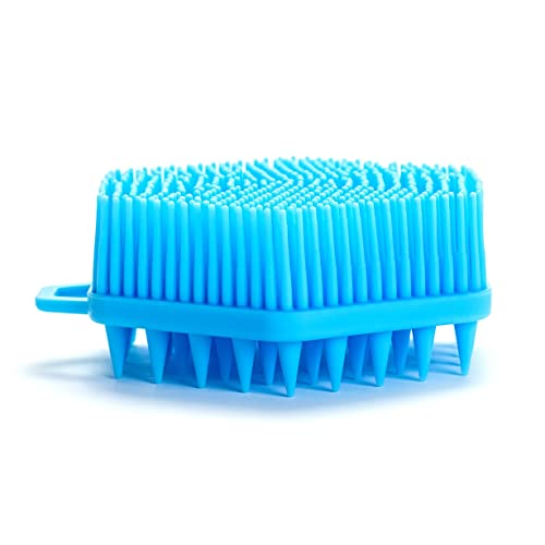 Premium Sensory Brushes for Kids or Autism,Soft Silicone Body Scrubber,2 in 1 Sensory Room Occupational Therapy,Silicone Loofah,Pets Shower Brush Bath Brush Shampoo Brush (3pcs(Hexagon)) - color: 3pcs(hexagon)