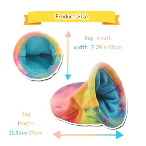 Guinea Pig Hideout, Soft Fleece Rabbit Snuggle Sack, Small Animal House Ferret Cozy Cave Hamster Sleeping Bag for Small Pet/Ferret/Chinchilla/Bunny