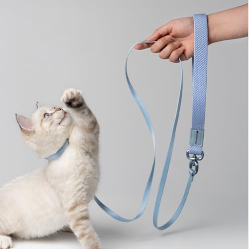Cat Harness and Leash 2-in-1, Escape Proof Anti-Choking Harness Adjustable Lightweight Leash One-Piece Non-Detachable for Kitten Cats Outoor Walking Training, US IDA Bronze Award (Red) - color: Vivid Red