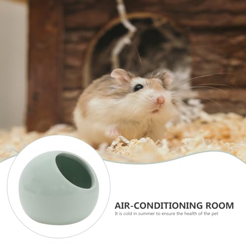 POPETPOP Hamster Summer Cooling Nest Pet Mat Small Animal Sleeping Bed Comfortable Pet Supply 3.14X3.14X2.55In Travel Couch Use