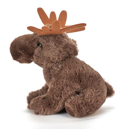 The Petting Zoo Moose Stuffed Animal Plushie, Gifts for Kids, Wild Onez Babiez Wildlife Animals, Moose Plush Toy 6 inches - color: Moose