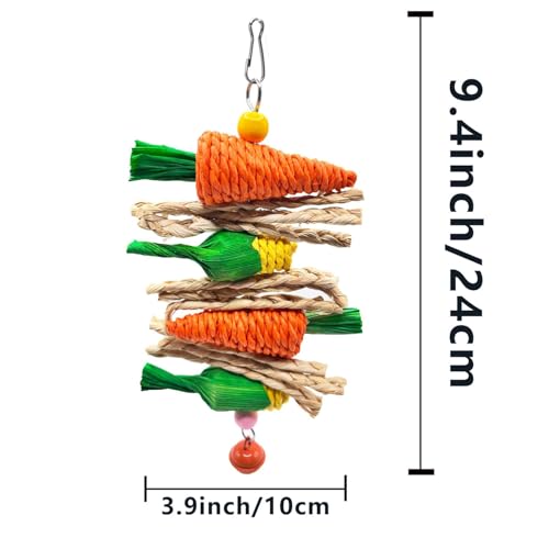 Rabbit Toys Bunny chew/Guinea Pig Toys Natural Timothy Hay Sticks Apple Wood Sticks Handmade for Guinea Pig Hamster Rat Chinchilla (TOY-1-18) - color: TOY-1-18